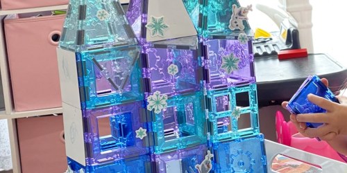 Disney Frozen Magnetic Tiles Building Set Just $34.97 on Walmart.com | Includes Stickers, Markers, & More