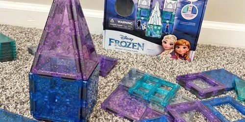 Disney Frozen Magnetic Tiles Building Set Only $34.97 on Walmart.com | Includes Stickers, Markers, & More