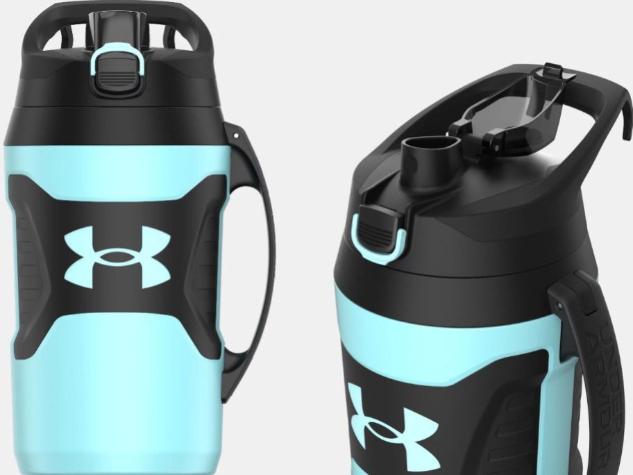 Stock images of an Under Armour 64oz Playmaker Water Bottle