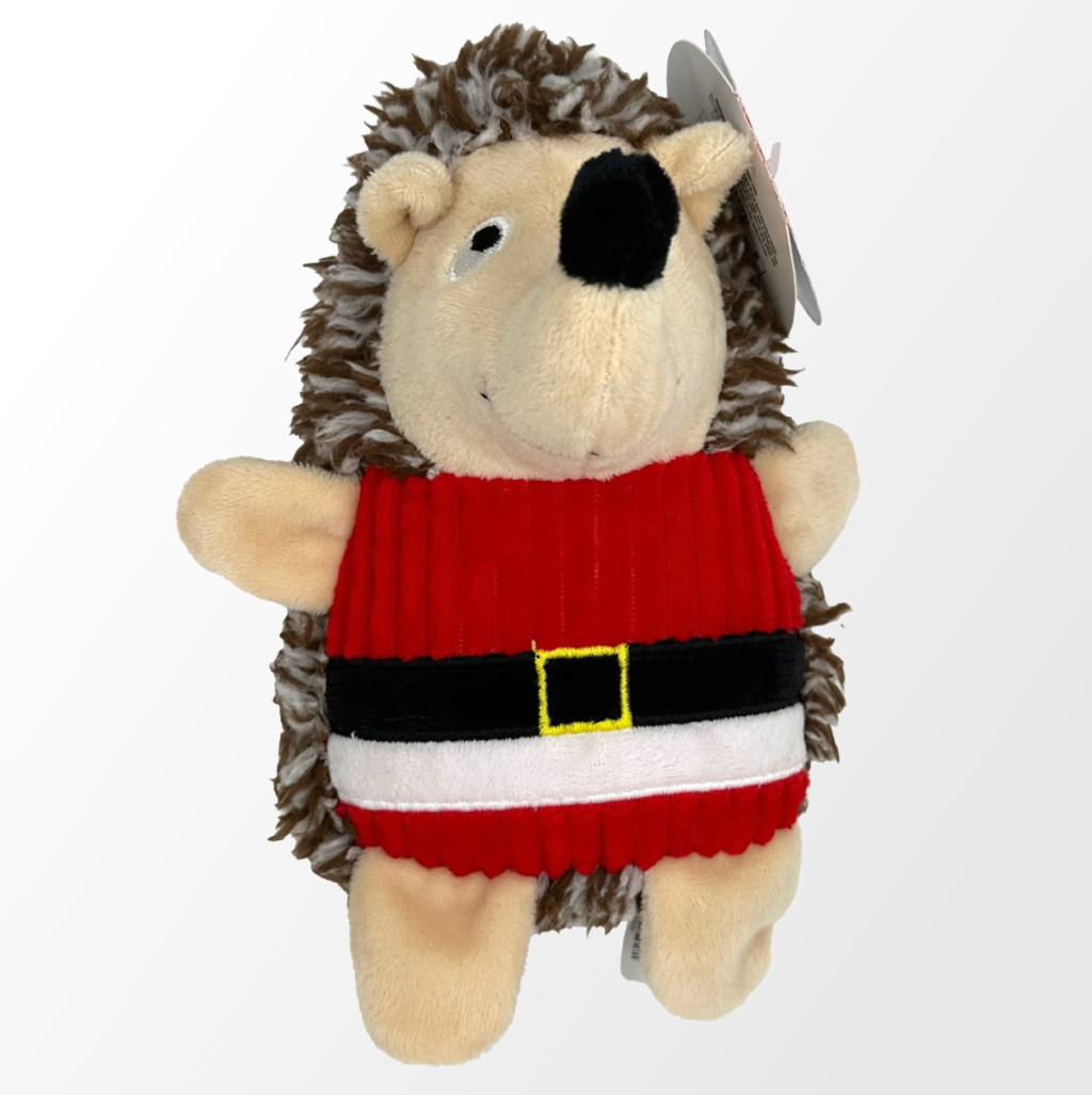 Vibrant Life Hedgehog Plush Christmas Dog Toy 