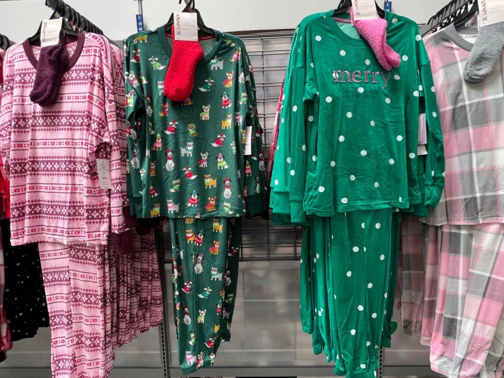 Joyspun pajamas with socks at Walmart