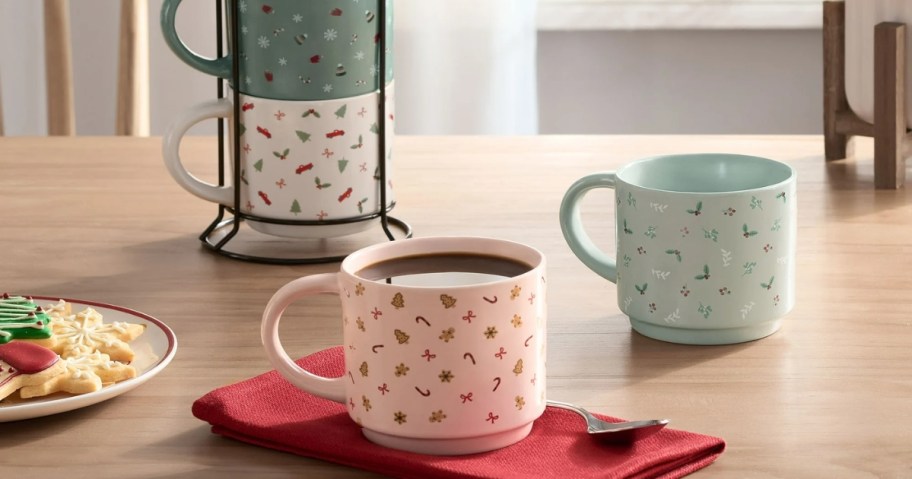 Score Cute Christmas Stacking Mugs Sets for $11 on Walmart.com