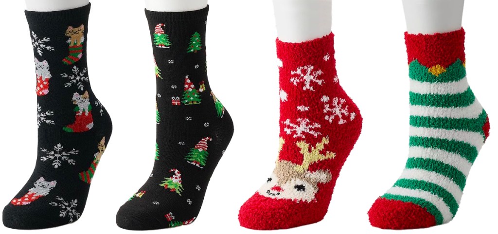 Womens Cozy Holiday Socks at Kohls 