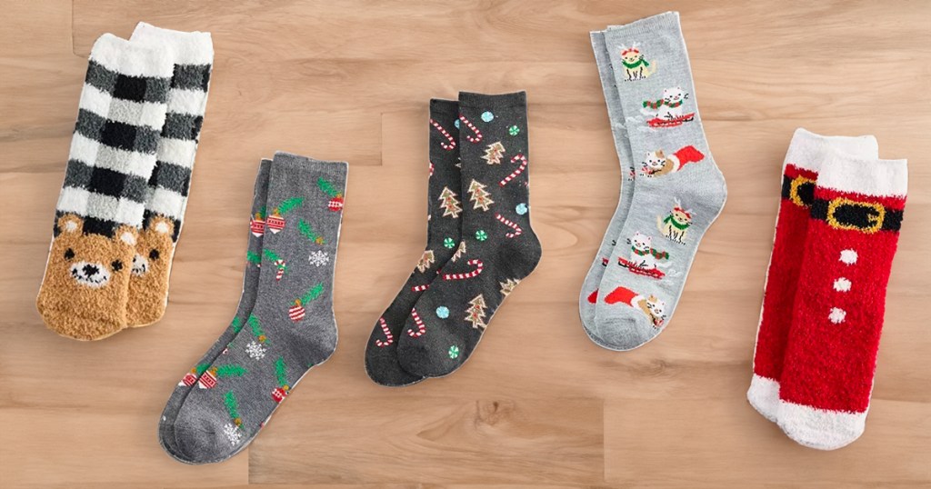 Womens Cozy Holiday Socks at Kohls