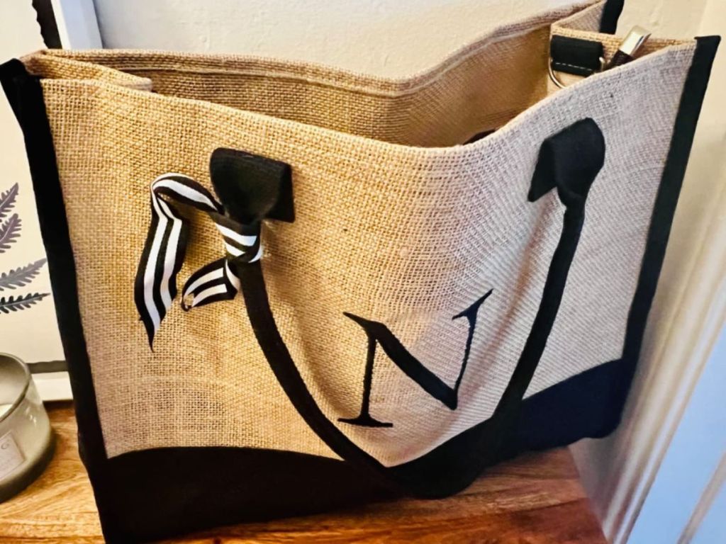 YOOLIFE Initial Tote Bag