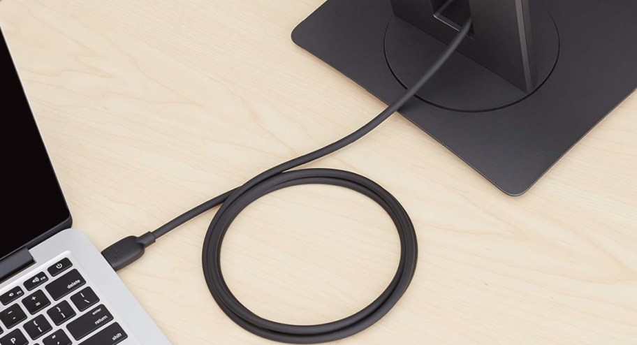 amazon basics charging cable with laptop