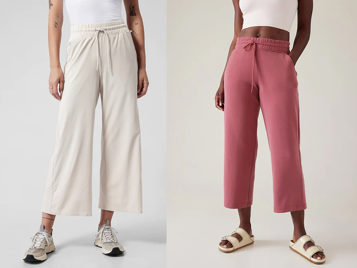 beige and pink womens pants