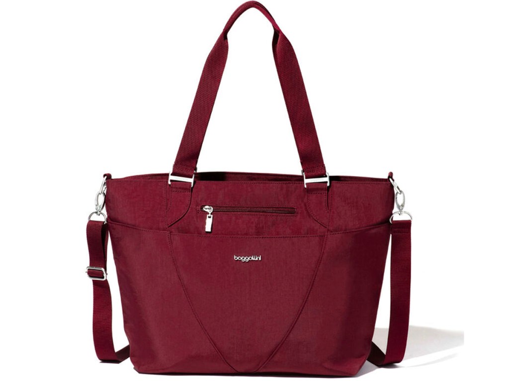 maroon baggallini tote