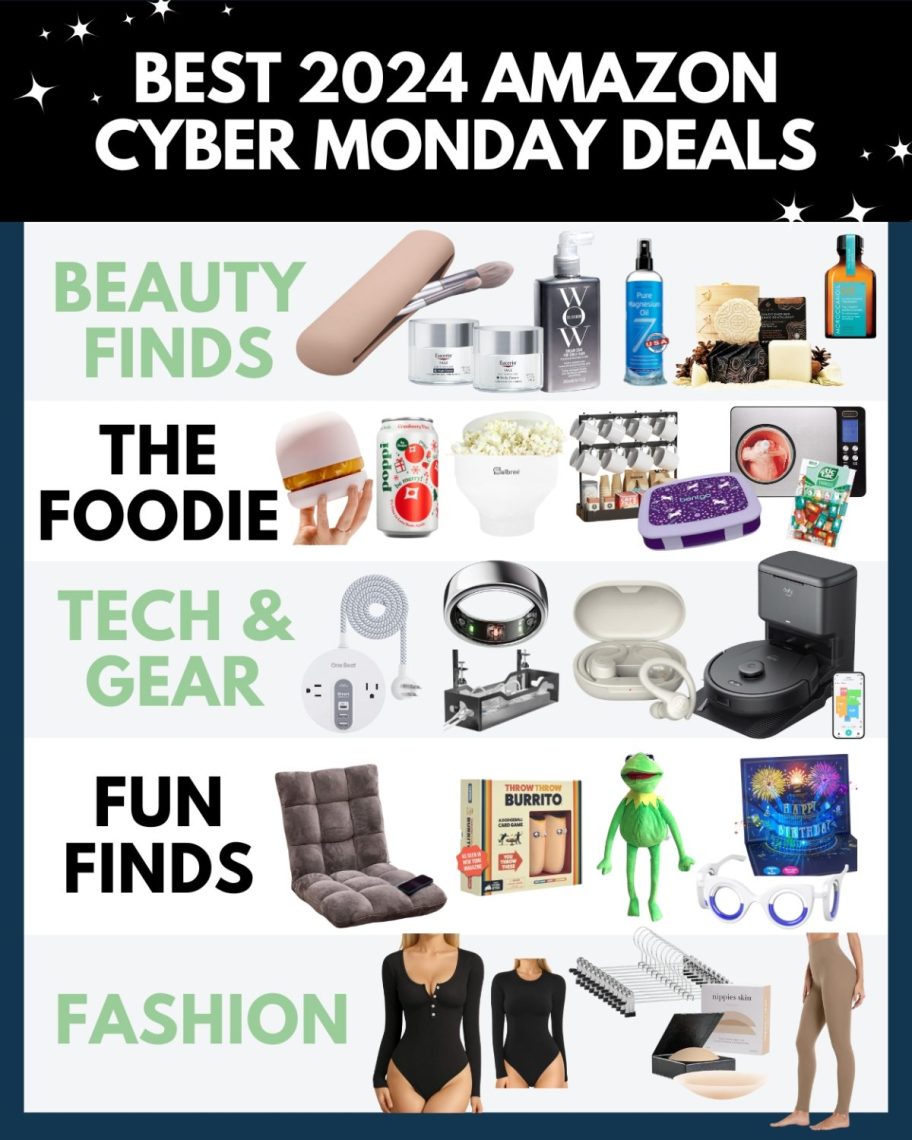 collage of the best 2024 amazon cyber monday deals