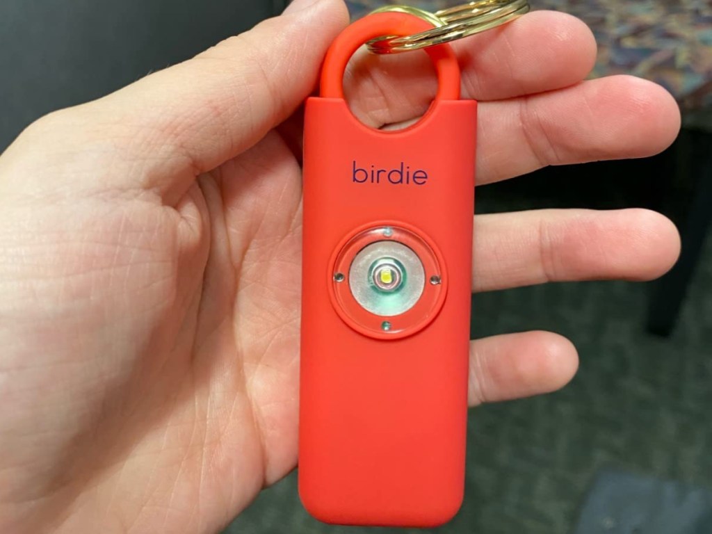 birdie holding hand alarm