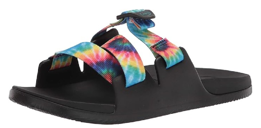 black tie dye Chaco Women's Shoes Chillos Slide Sandals