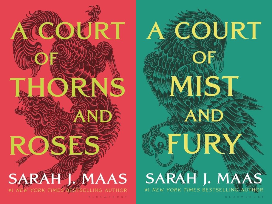 Book covers for A Court of Thorns and A Court of Mist and Fury 