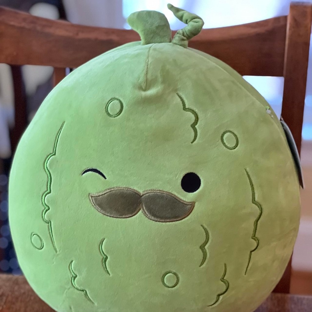 winking pickle squishmallow