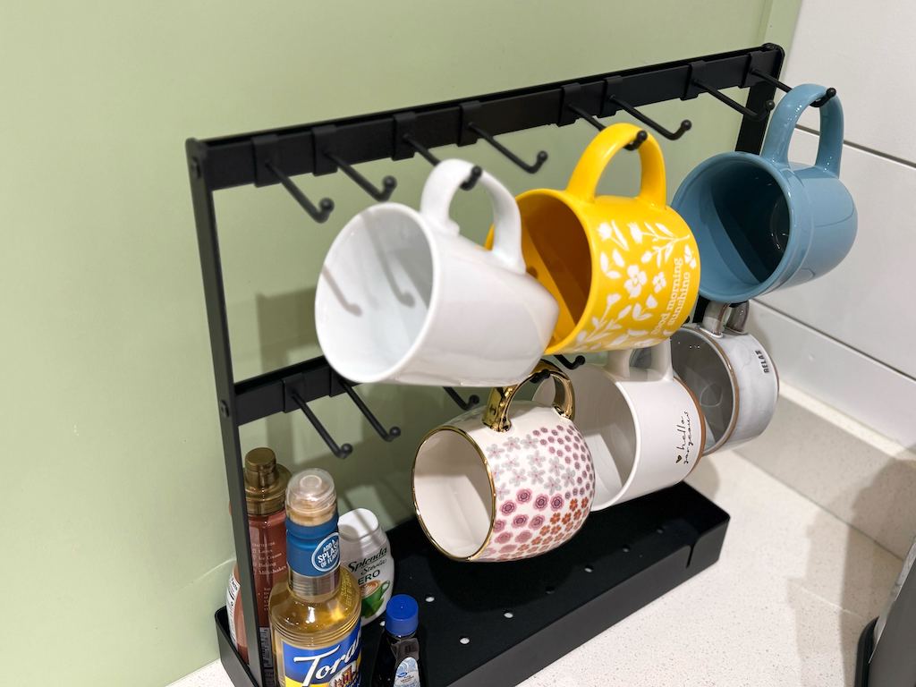 coffee holder with storage 