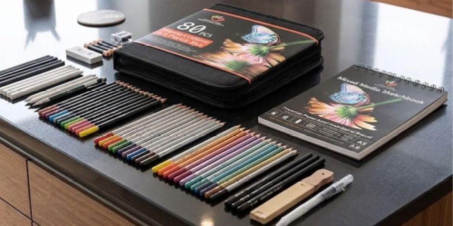 80-Piece Drawing Sketching Kit Just $1.99 Shipped for Amazon Prime Members