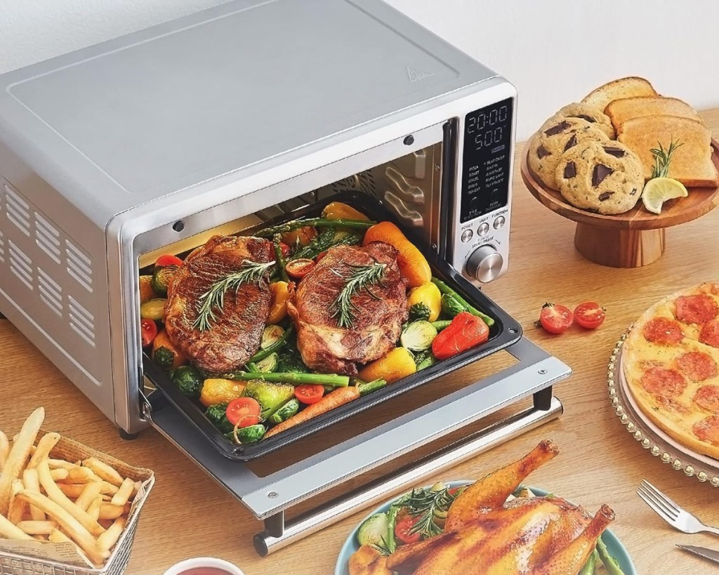 food inside toaster oven