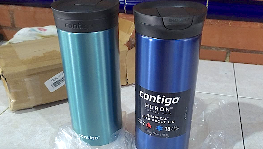 two water bottles