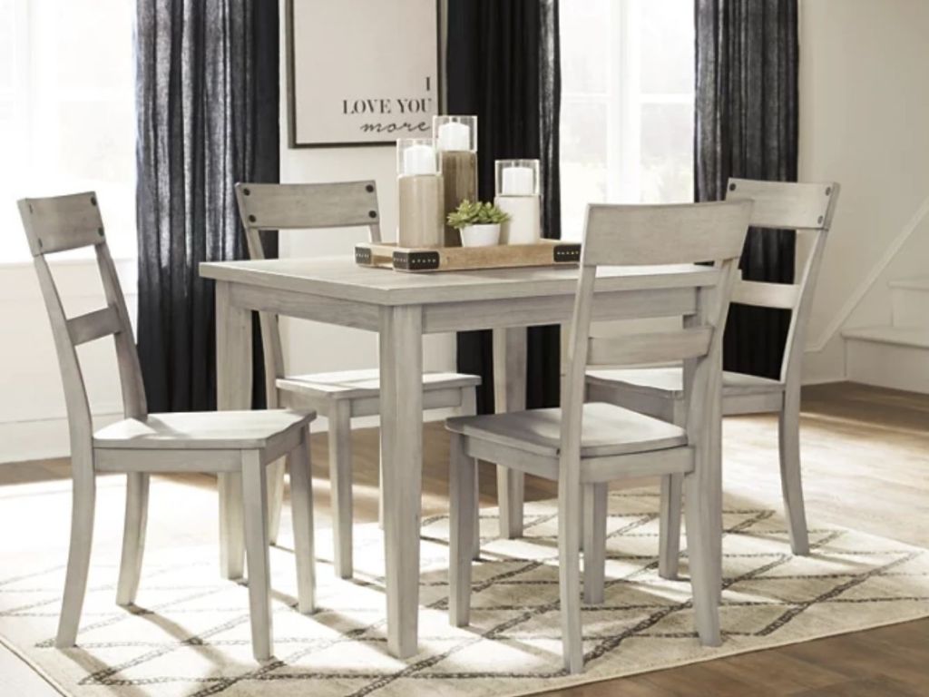 Loratti Dining Table and 4 Chairs Set