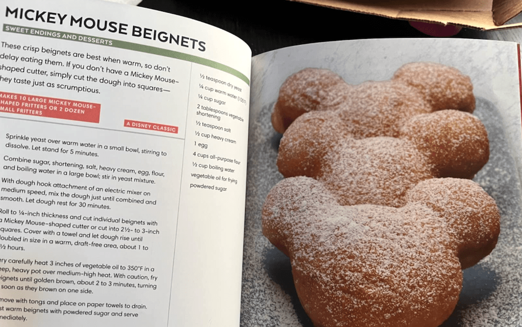 Mickey Mouse Beignets recipe in cookbook 
