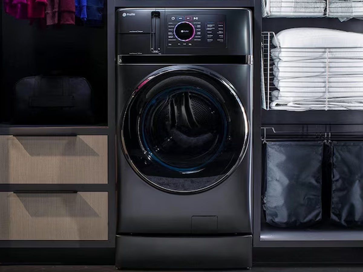 gray ge washer and dryer combo