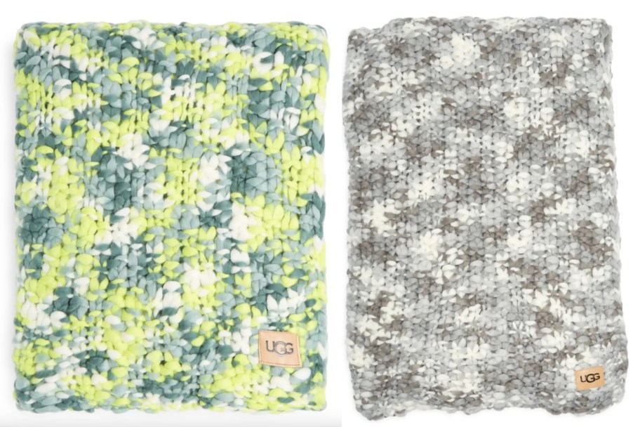 green and grey crochet