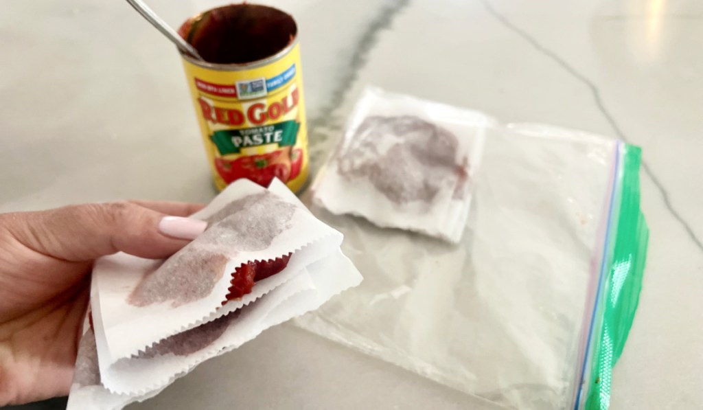 how to freeze tomato paste for later