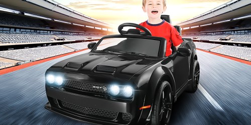 Dodge Challenger 12V Ride On Car Only $169.99 Shipped on Walmart.com | 4 Color Choices