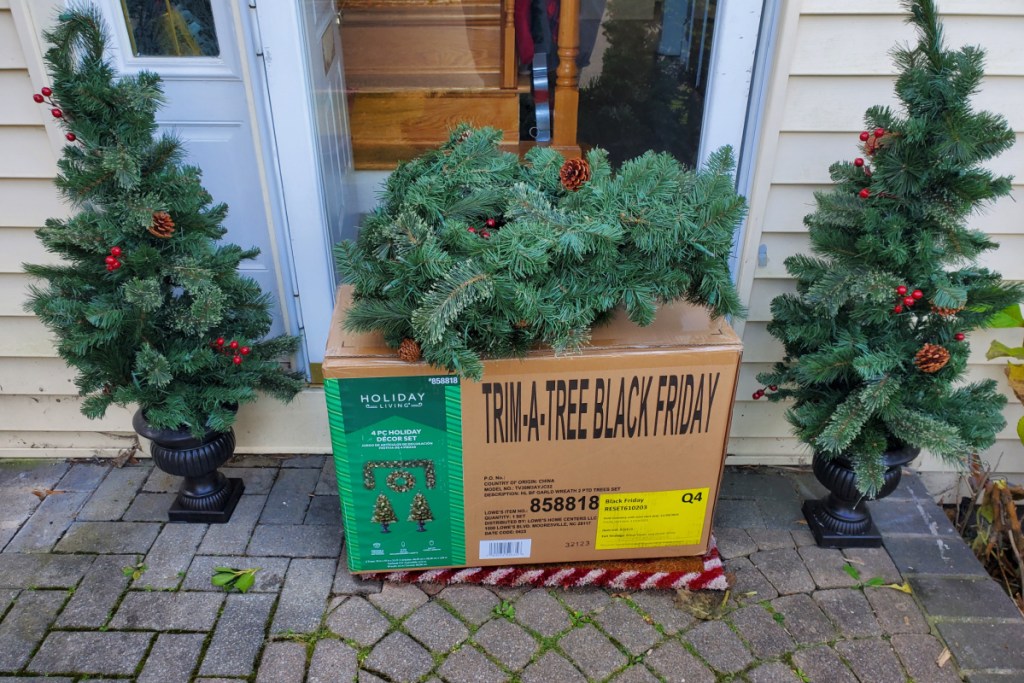 4 piece trim a tree set from lowes o front porch