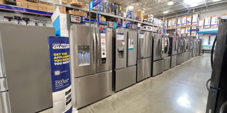HOT Lowe’s Appliance Sale | Up to $1,550 Off Refrigerators, Washers, Dryers & More!