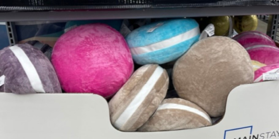 Adorable Macaron Pillows Just $5.97 at Walmart (6 Colors!)