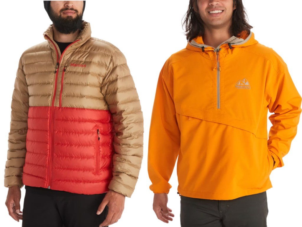 marmote mens orange jackets