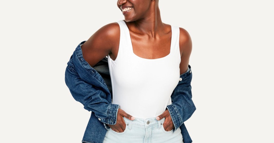 Up to 85% Off Old Navy Women’s Bodysuits | Plus Sizes Included!
