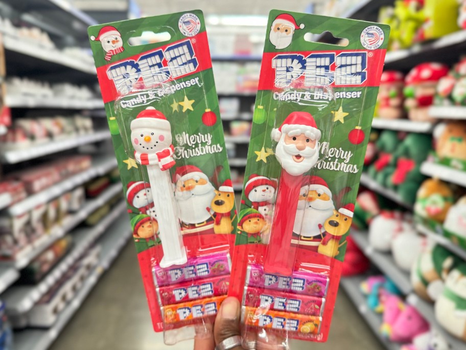 snowman and santa pez dispenser 