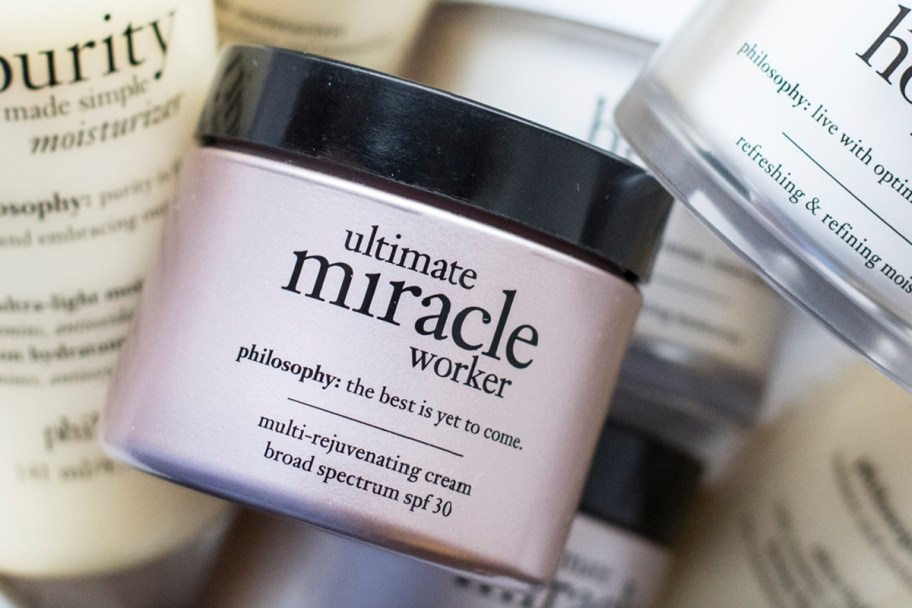 ultimate miracle worker jar in a pile of jars