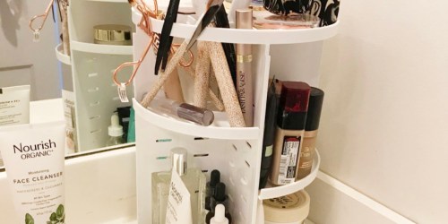 Rotating Makeup Organizer Only $12.99 on Amazon | Over 4,000 5-Star Reviews