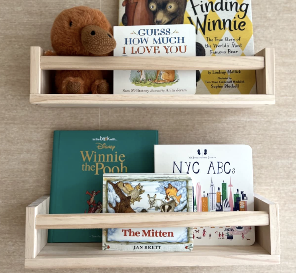 shelves on books 