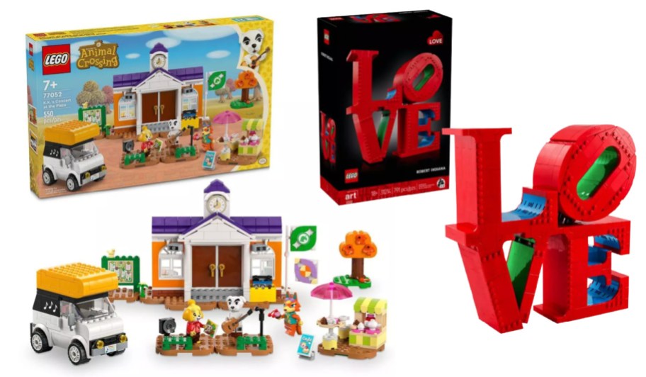 lego animal and LOVE letters