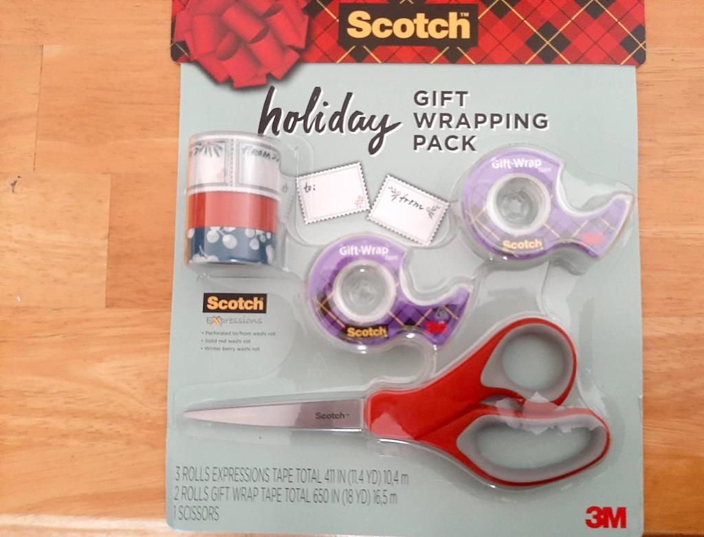 Scotch Holiday gift wrapping kit 