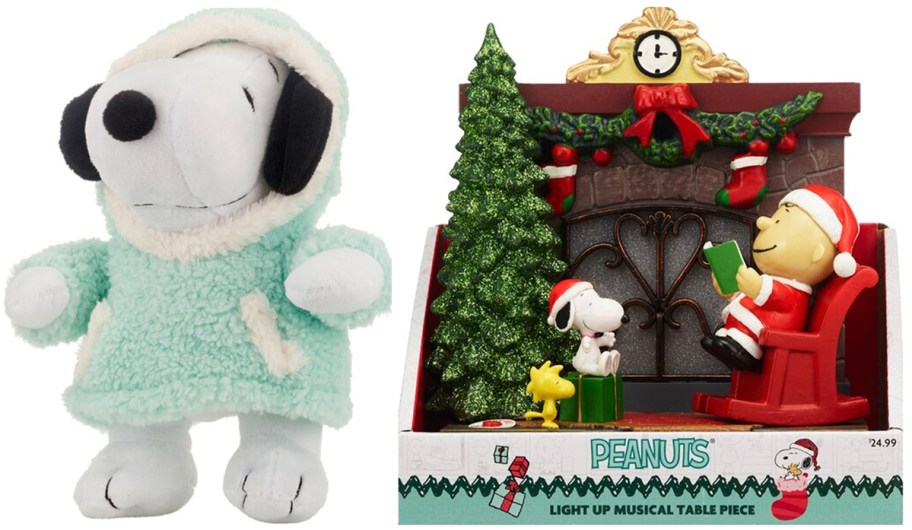 snoopy plush and decor 