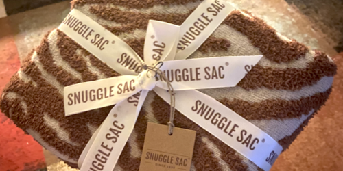 Snuggle Sac Super Soft Throw Blankets from $17 on Amazon (Comes Tied w/ a Ribbon!)