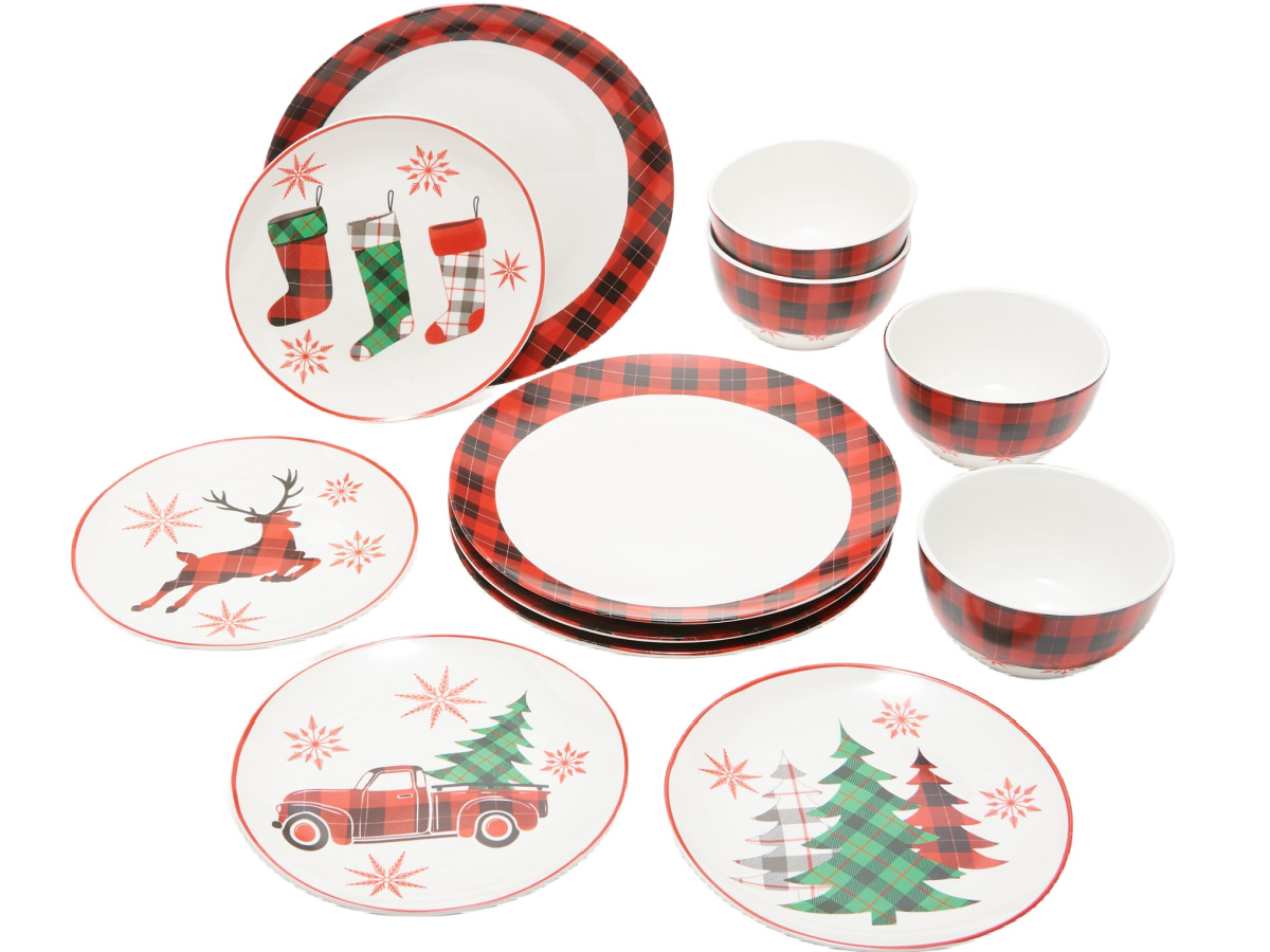 stock image of American Atelier 12-Piece Seasonal Dinnerware Set