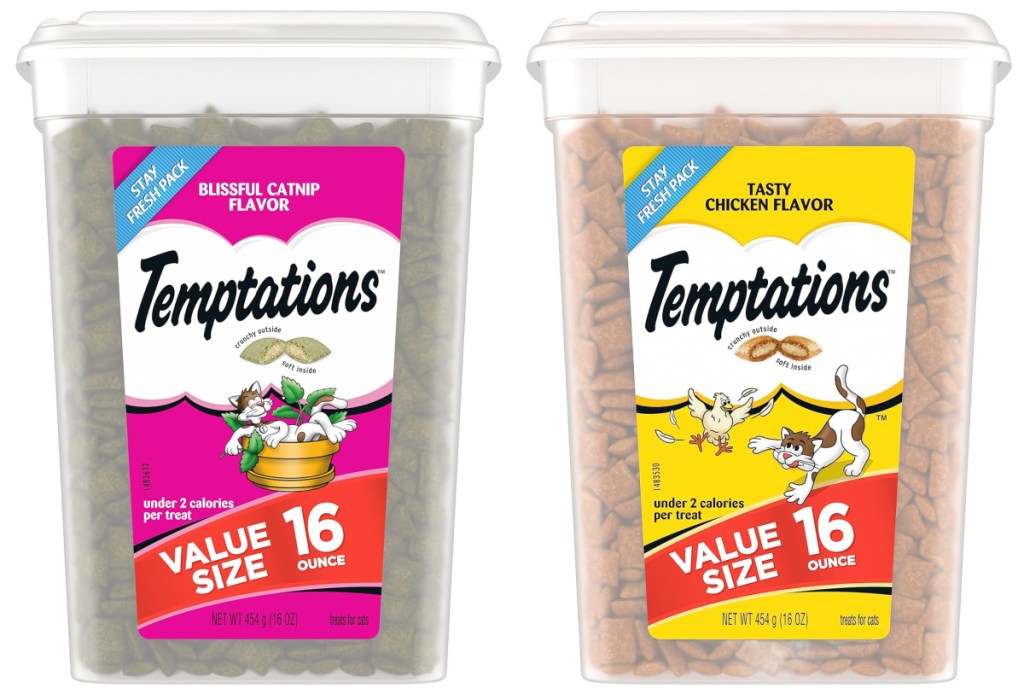 stock image of temptations cat food