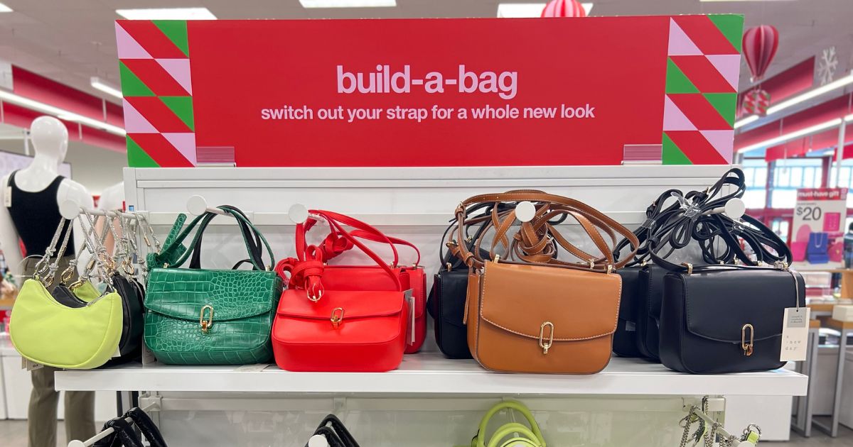 Target's NEW Build a Bags Collection lets you mix &match bags, straps & other accessories