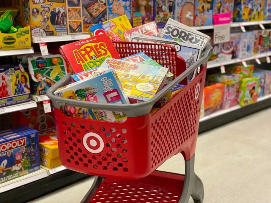 target cart with games