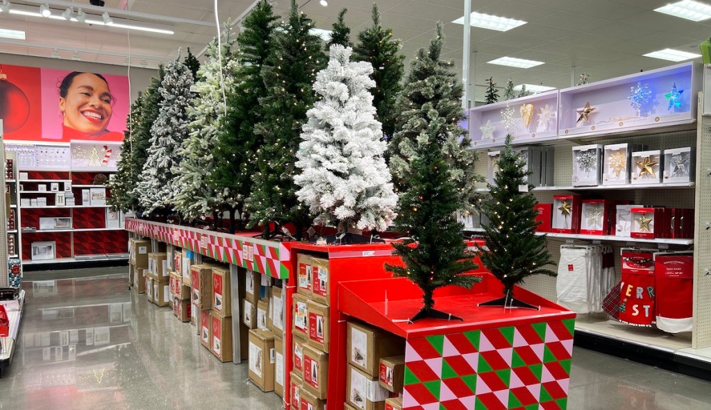 christmas trees at target