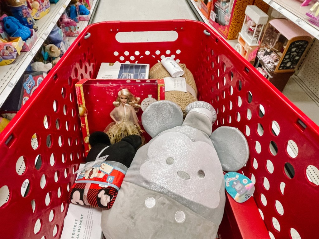 target clearance items inside of the cart