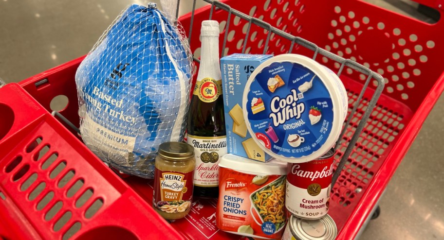 turkey in target cart with deals