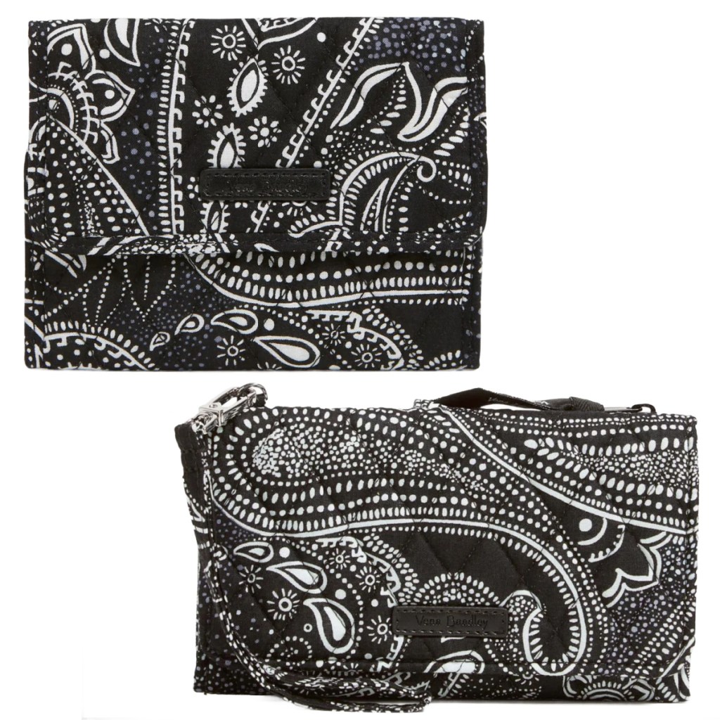 two paisley wallets 