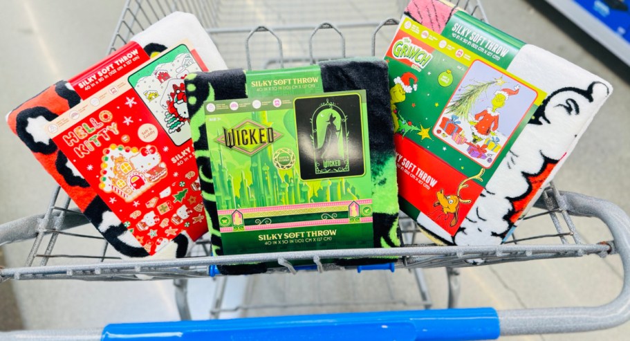 Kids Character Throws Just $5 on Walmart.com (Reg. $15) | The Grinch, Wicked & More