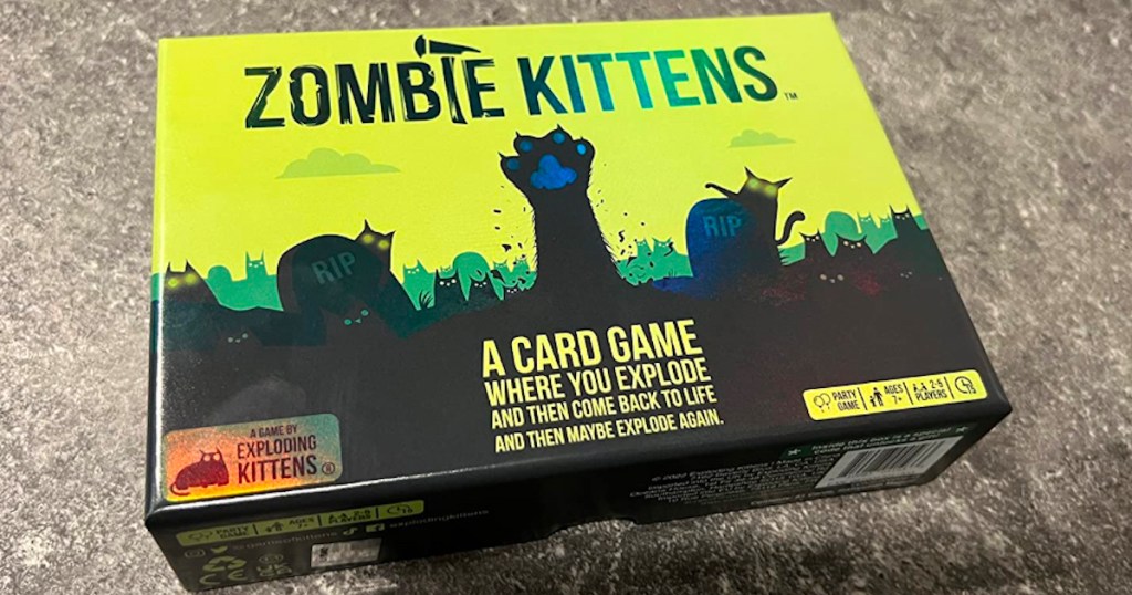 zombie kitten card game box